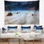 Tapisserie Seashore Waves qui coule sur des rochers-28502122