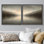 «Calm Misty River Mountain Valley Tranquil Nature Landscape», reproduction d'art encadrée de la chambre principale, 2 pièces