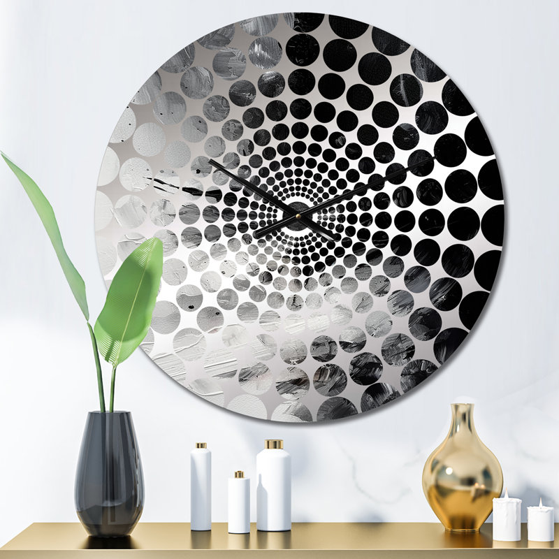 Villanelle - Horloge murale peinture abstraite, Petit