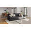 Canapé moelleux 95 po gris-67116526-122055603