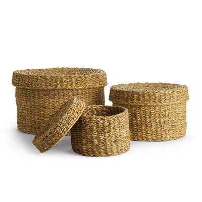 Charton Handmade Seagrass Basket - Set of 3