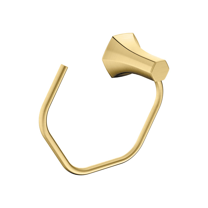 Locarno Wall Mounted Towel Hook, Brushed Gold Optic