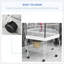 77 Inch Hexagon Covered Canopy Portable Aviary With Storage For Comfortable Bird Living