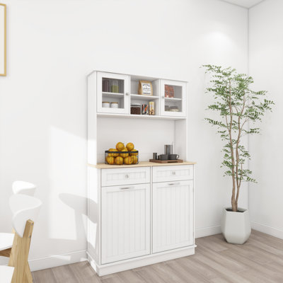 Tall Kitchen Trash Can Storage Cabinet For Kitchen, Dinning Room