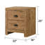 Table de nuit Westbrook Naturel-747420157
