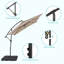 Parasol suspendu d'extérieur 8,2 x 8,2 pi pour terrasse-1901055033