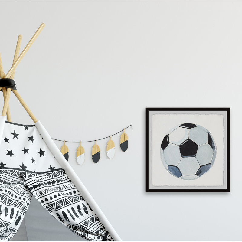 « football ball », art encadré Comanche, H 18 po x l 18 po x P 1,5 po