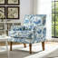 Fauteuil d'appoint rembourré avec garniture cloutée