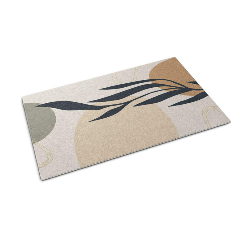 Non-Slip Floral Outdoor Doormat