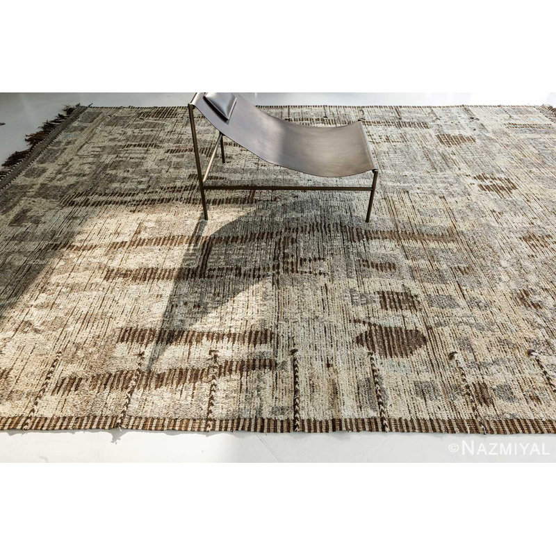 Modern Distressed One-of-a-Kind Rectangle 10'2" X 14'4" Area Rug