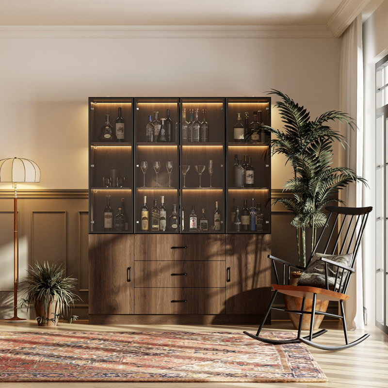 78.7”H Pantry Cabinet With Light