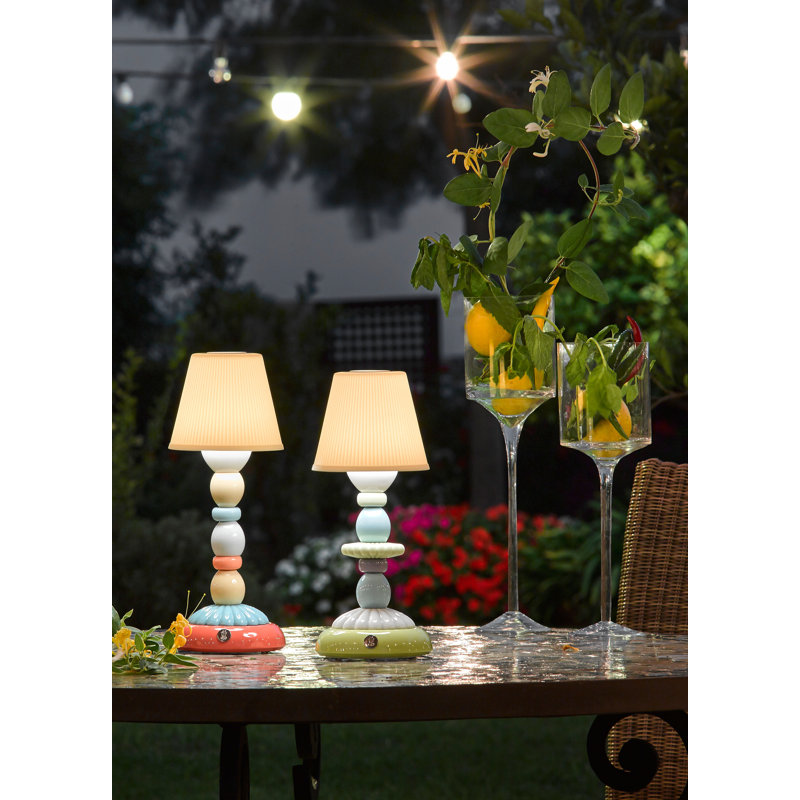 Palm Firefly 11.81" Table Lamp, Pale Blue