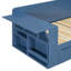 Lit de jour double avec bureau amovible, tiroirs de rangement et table d'appoint hydraulique-768949449-768949448