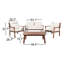 Ensemble de conversation pour patio pour 4 personnes avec coussins Arline Acacia-1095324657
