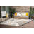 Zina Floral Reversible Flatweave Polypropylene Indoor / Outdoor Area Rug - Cream -405800801