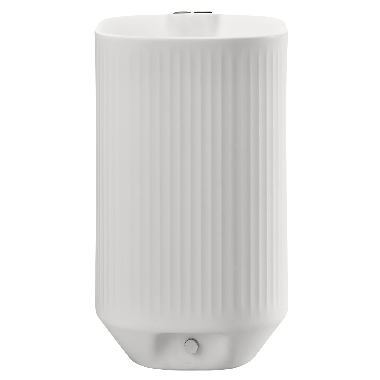Mod Self Watering Plant Box, Alpine White, 20" x 14" x 24"H - Narrow