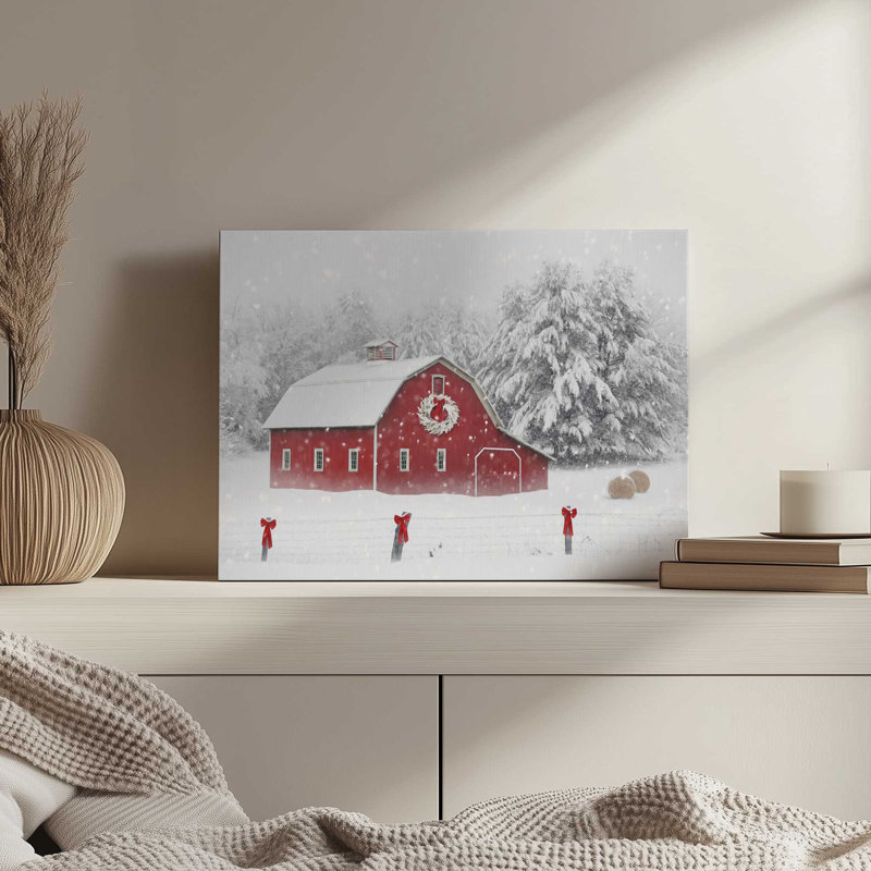 Snow Country Christmas by Lori Deiter Art Print, Wrapped Canvas, 24 W x 18 H, Does Not Apply