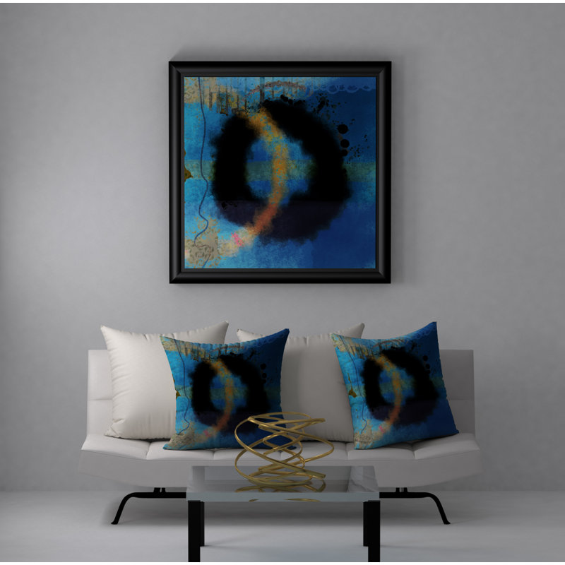 Abstract Throw Pillow, 24" x 24"