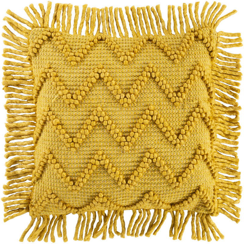  Global 0.2'' Throw Pillow Cover, Khaki/Mustard