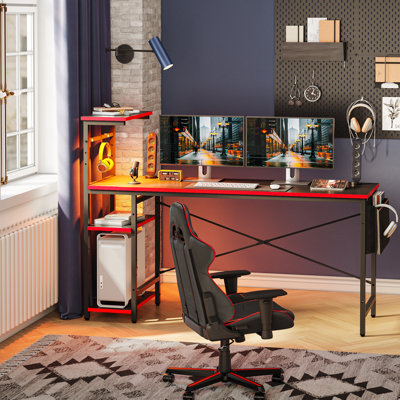 Amaliya Stainless Steel Computer Desk