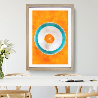 Orange Circles - Framed Print