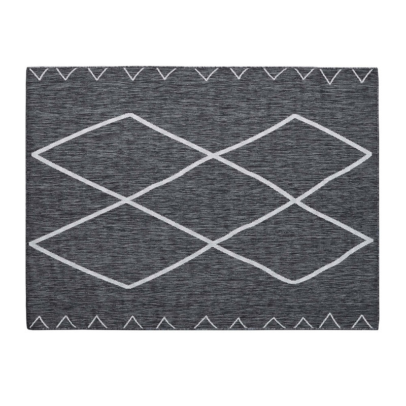 Tapis marocain d'intérieur et d'extérieur Vinell, Rectangle 8 pi x 10 pi