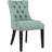 Modern Elegant Button Tufted Upholstered Fabric With Nailhead Trim, Side Chair-1154293337-1166071456