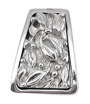 San Michele Finger Pull, Polished Nickel