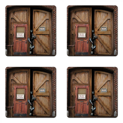 Square 4 Piece Coaster Set