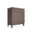 Meuble-lavabo de style Mid-Century de 30 pouces avec portes à persiennes et lavabo intégré pour un design moderne et fonctionnel-2484297