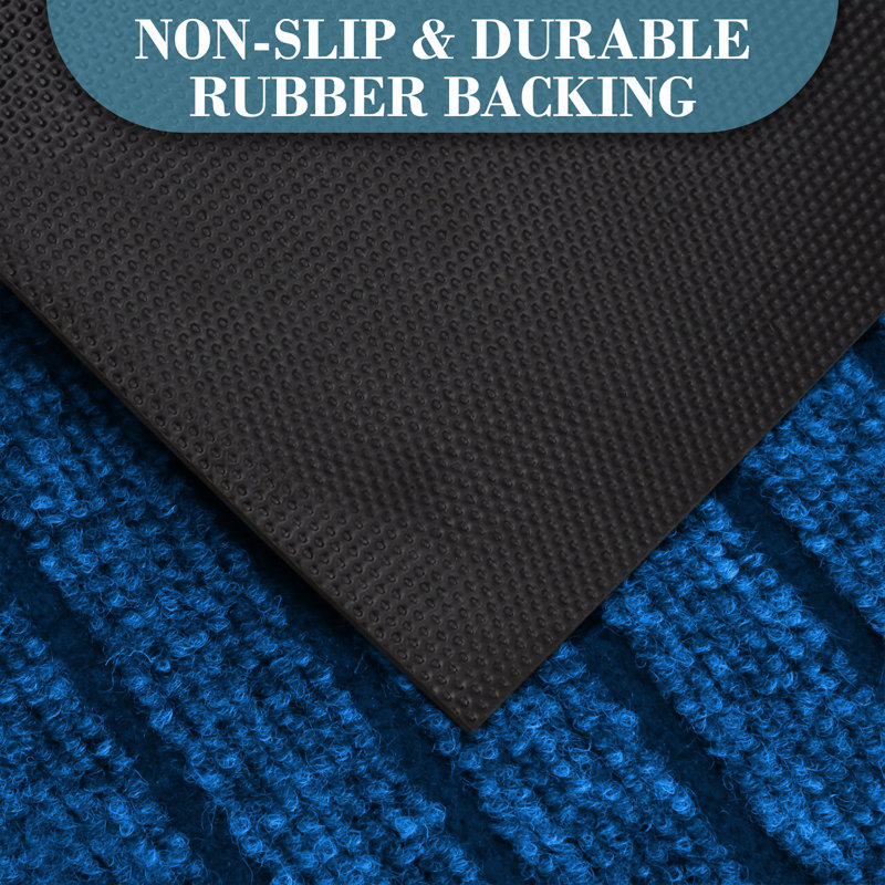 High Quality Non-Slip Indoor/Outdoor Door Mats, Blue, 80cm W x 300cm L