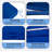 Fade Resistant Outdoor Chair Cushions Set Of 2, Deep Seat Patio Cushions 22 X 22 With Removable Cover, 28D High Resilience Foam Replacement Outdoor Seat Cushions With For Sofa, Adirondack Chair, Sectional,Classic Blue-124896488-124896498