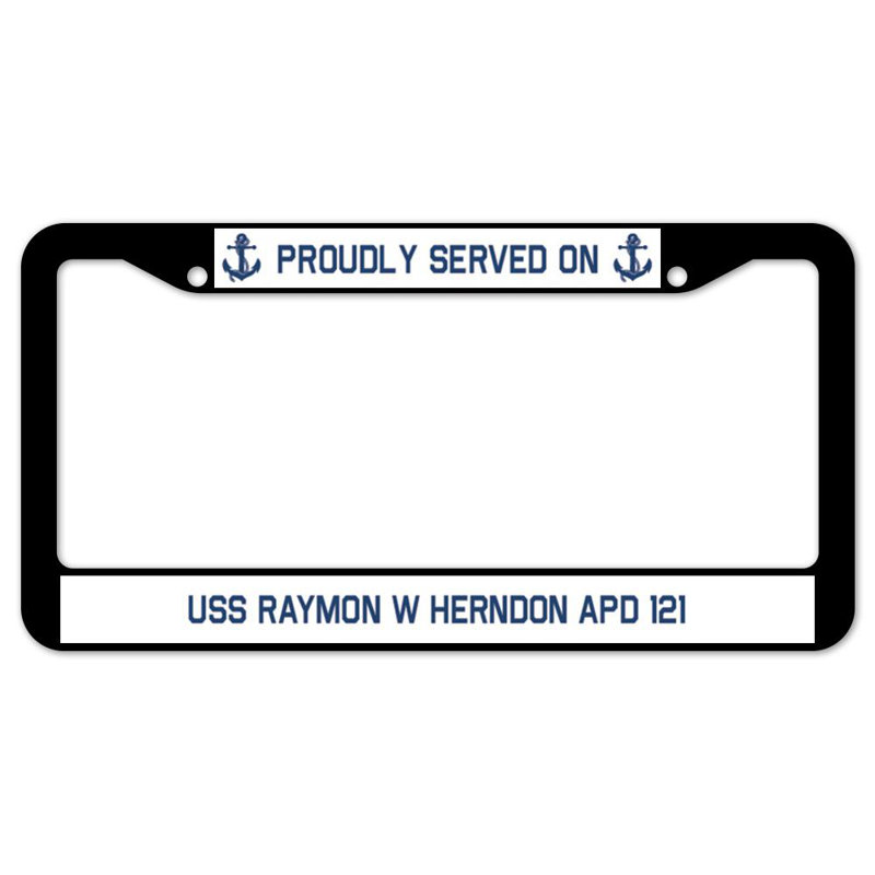 Fièrement servi sur un cadre de plaque USS RAYMon W HERNDon APD 121