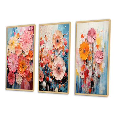 " Collage Kaleidoscope " 3 - Pieces
