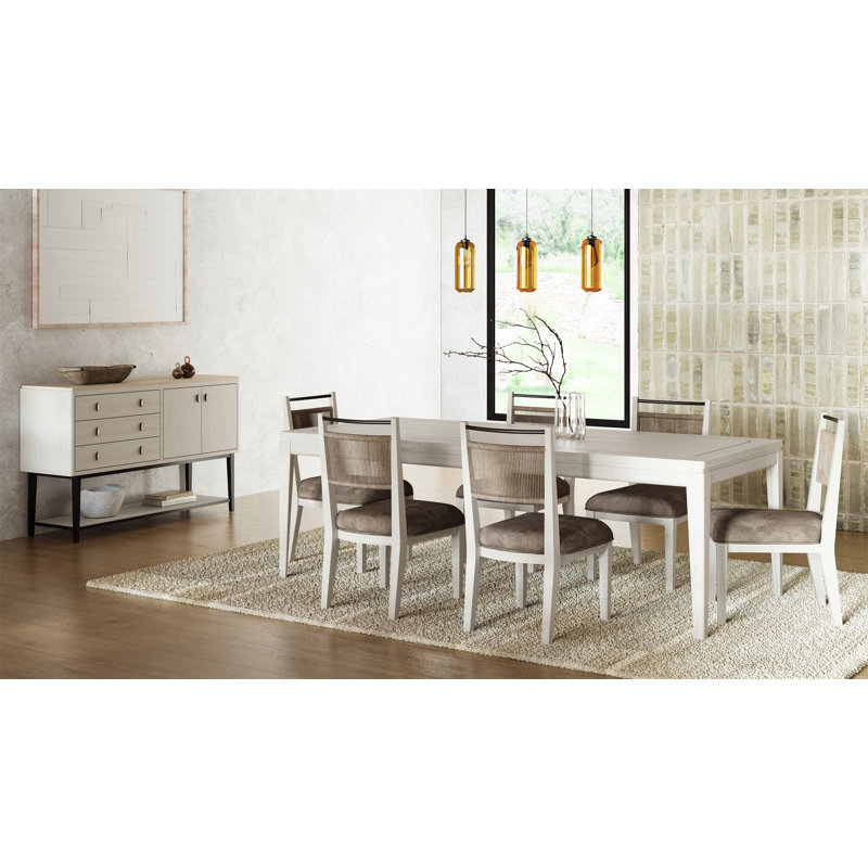 Chaise à dossier en corde - Chaises caramel / caramel seulement, tables non incluses, Beige