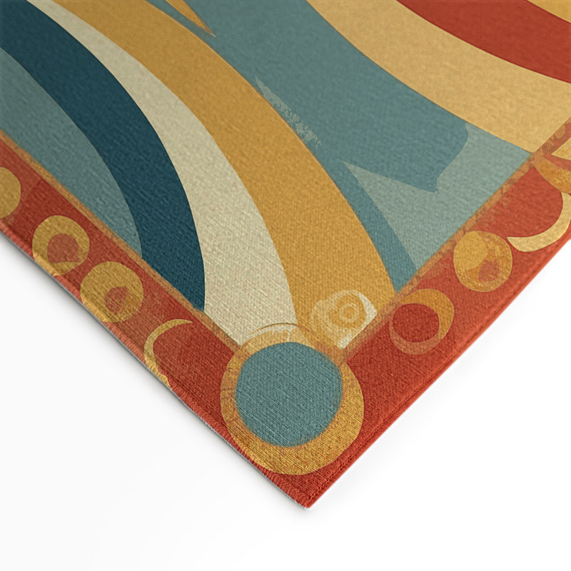 Groovy Curl Indoor And Outdoor Area Rug, Rectangle 9' x 12'