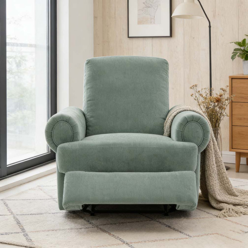 Fauteuil inclinable manuel pivotant, Vert menthe