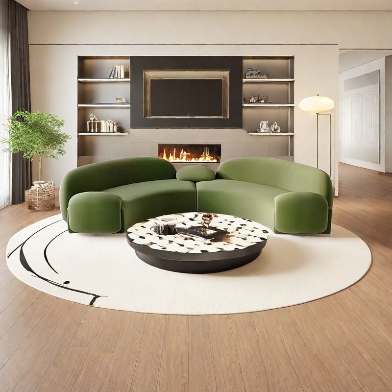 Canapé semi-circulaire