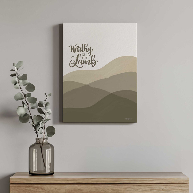 «Worthy is the Lamb» par imperfect Dust, reproduction d'art, L 12 po x H 16 po, Ne s’applique pas, Toile non encadrée