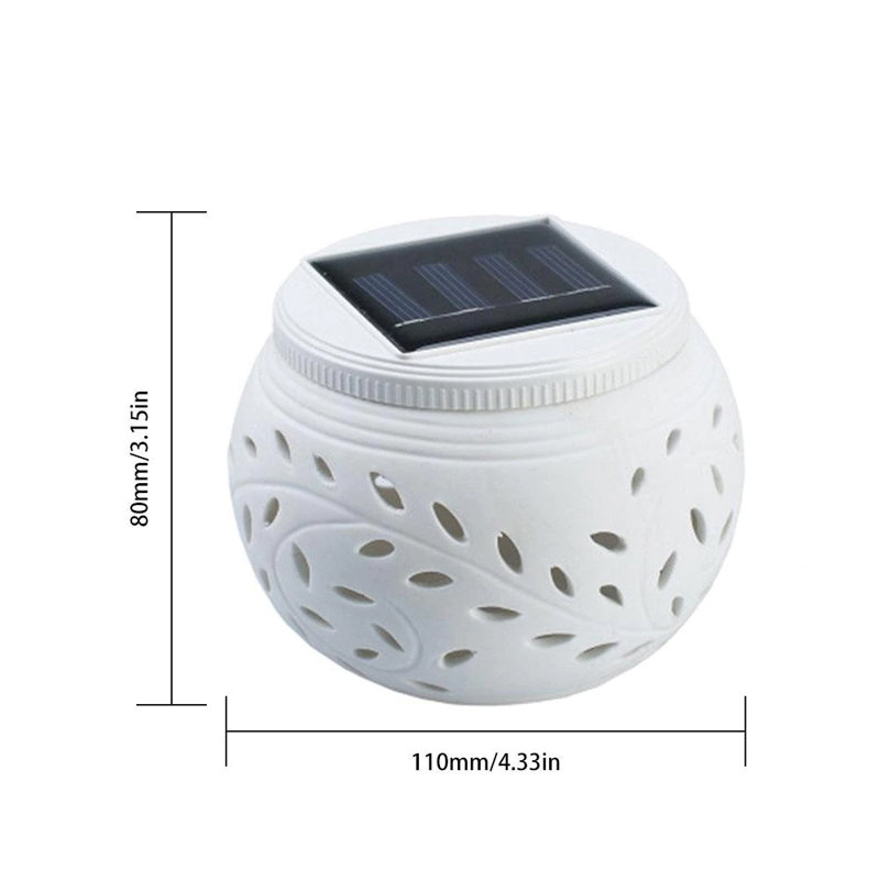 Lampe solaire d'extérieur en céramique