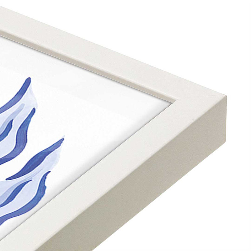 «Blue Reverie II» par Laura Marshall, reproduction d'art sur toile, H 16 po x l 12 po, Blanc