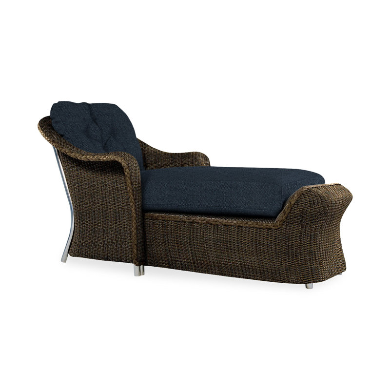Reflections Outdoor Chaise Lounge, Sailcloth Salt, Mink