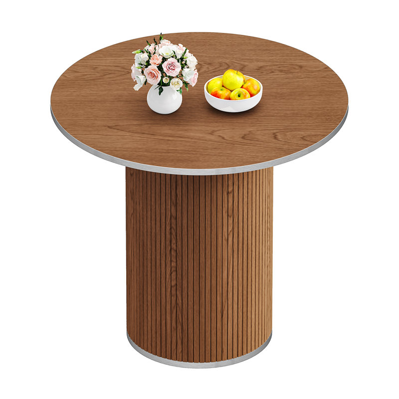 Round Dining Table, Walnut