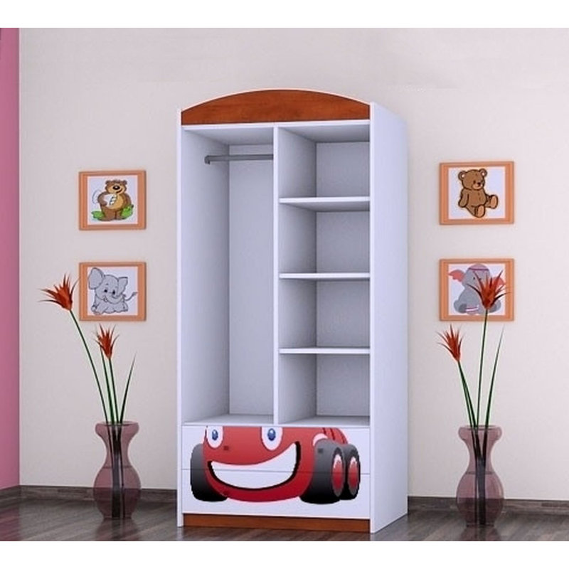 Nielson 2 Door Wardrobe, Red