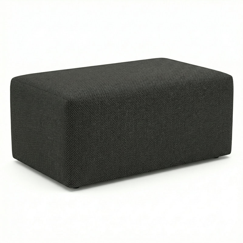 Pouf d'extérieur berlinois Lily Hive 18X30x13, Noir