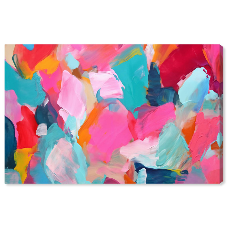 «Shimmering Essence I», toile abstraite par Art Remedy, H 20 po x l 30 po x P 1,5 po, Toile tendue