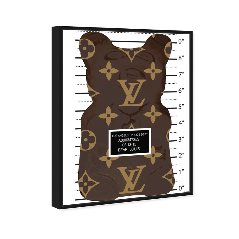 «LV Gummy» par Matt Bentley, impression sur toile, Toile avec cadre noir, H 28 po x l 24 po