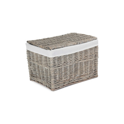 Wicker Storage Hamper Basket with Lining