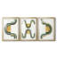 Analogous Arches I - Impression personnalisée de qualité supérieure avec cadre mat - 3 pièces-1024606692