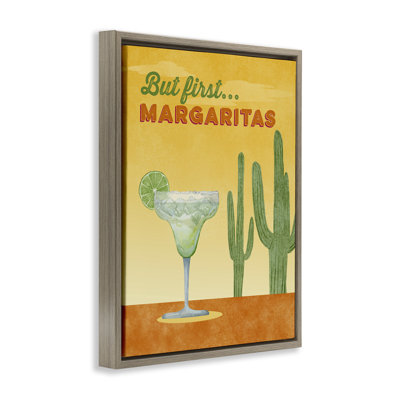  Margarita & Desert Cactus Canvas Wall Art by Brett Blumenthal